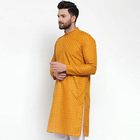 https://goldensgrove.in/products/men-mustard-yellow-thread-work-cotton-kurta