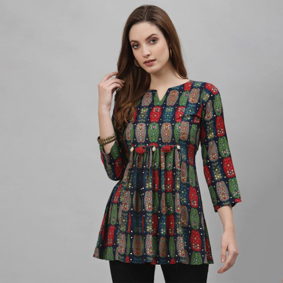 https://goldensgrove.in/products/blue-green-viscose-rayon-printed-tunic