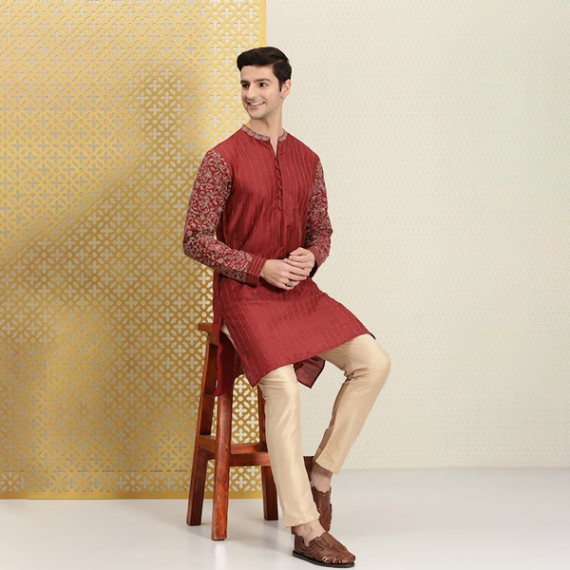 https://goldensgrove.in/products/men-red-gold-toned-ethnic-motifs-printed-thread-work-kurta