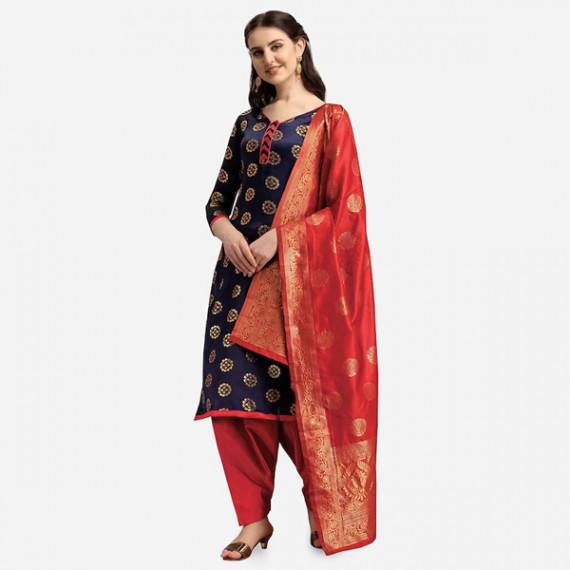 https://goldensgrove.in/products/navy-blue-red-woven-design-banarasi-unstitched-dress-material