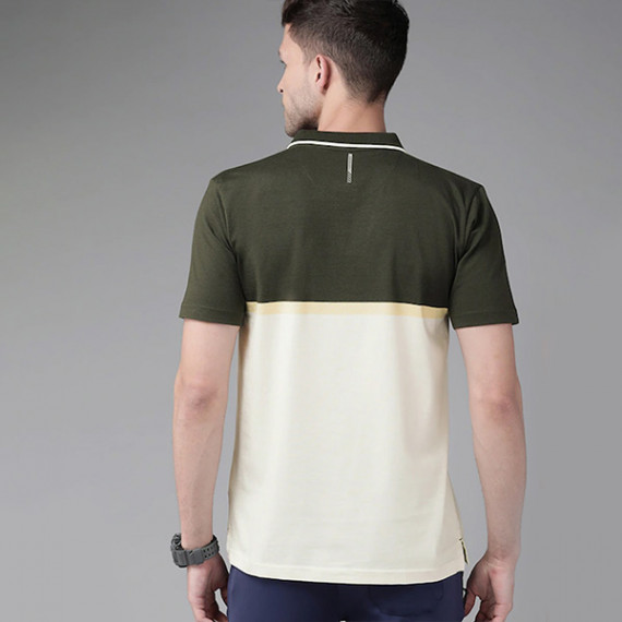 https://goldensgrove.in/products/men-olive-green-yellow-colourblocked-polo-collar-active-fit-t-shirt