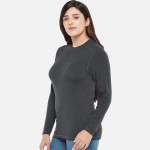 Solid Merino Wool & Bamboo Full Sleeves Thermal Tops