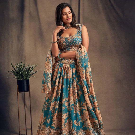 https://goldensgrove.in/products/blue-beige-printed-semi-stitched-lehenga-unstitched-blouse-with-dupatta